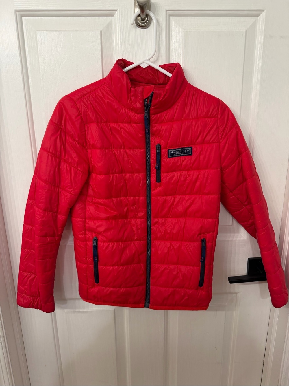 Vineyard Vines Kids Red Quilted Puffer Jacket